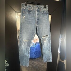 Levi's Light Blue Distressed Women's Skinny Jeans